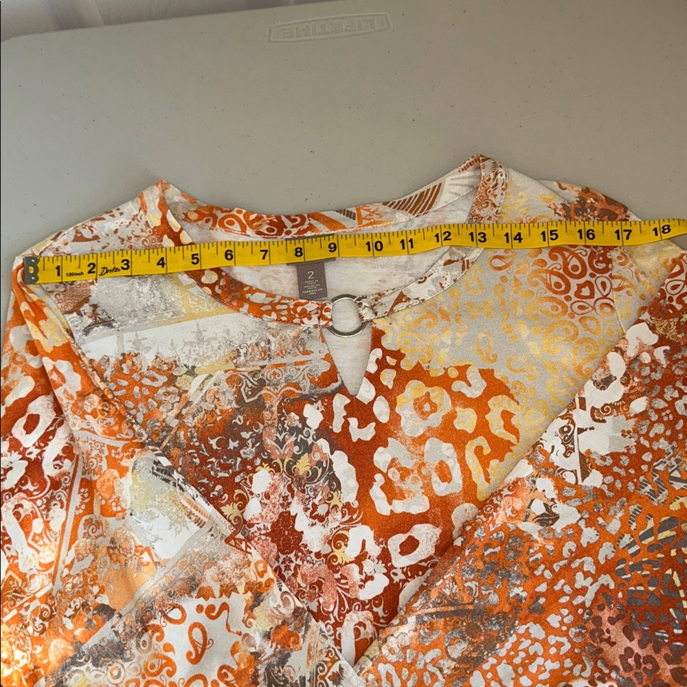 Chico's Multicolor Abstract Blouse - Picture 5 of 13